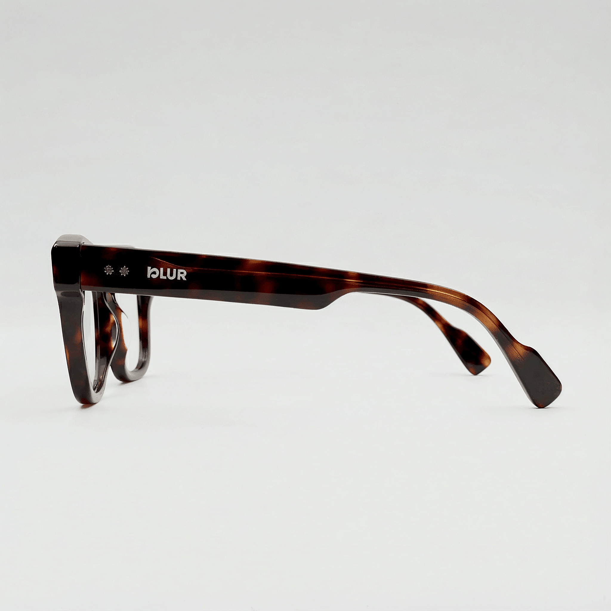 Gafas de pasta Titan cuadradas, vista lateral