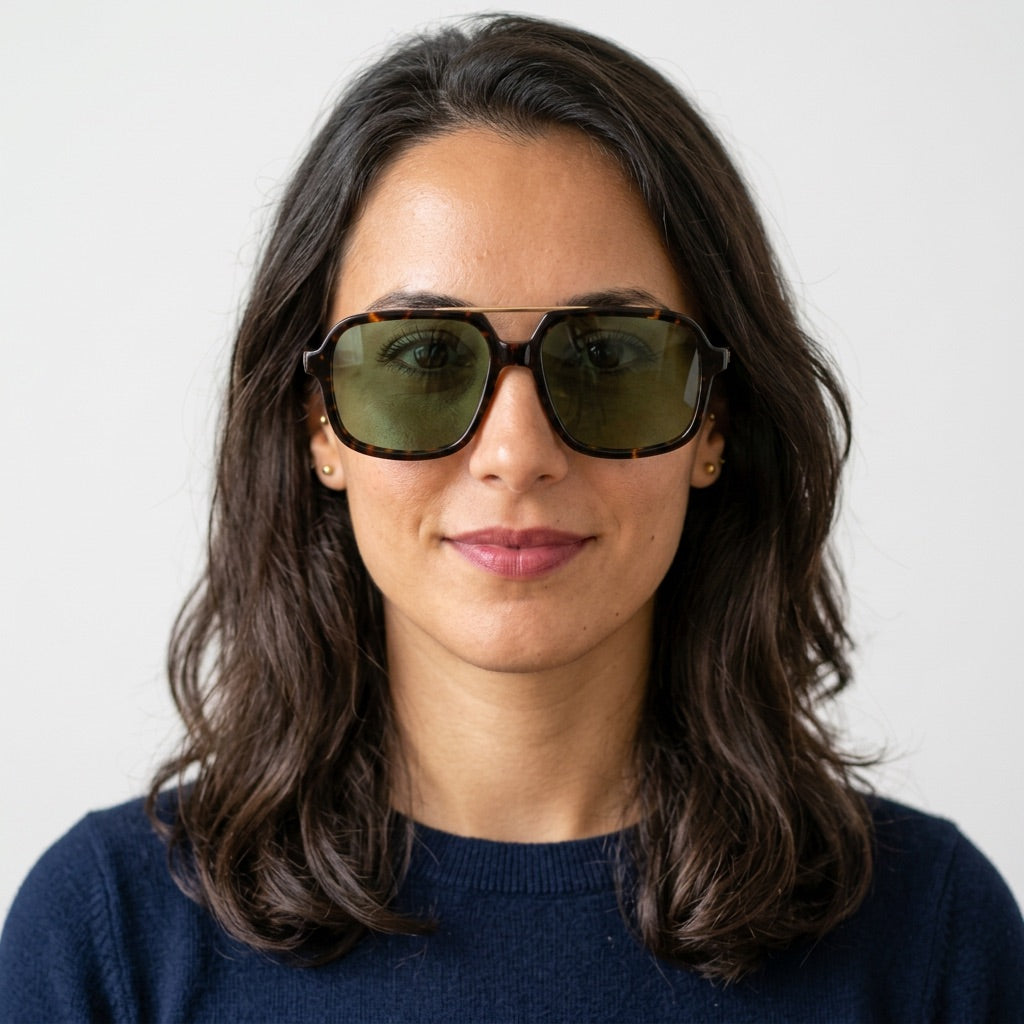 Bora C2 | Verde — puestas, gafas de pasta | Blur Eyeshop