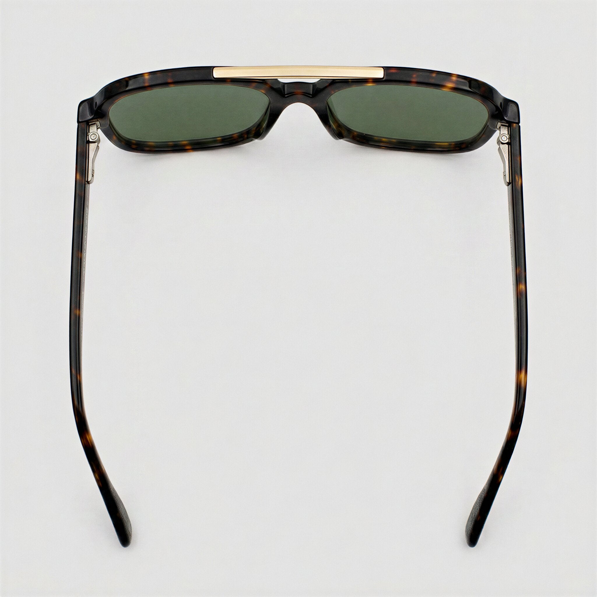 Bora C2 | Verde — montura de acetato, vista superior | Blur Eyeshop