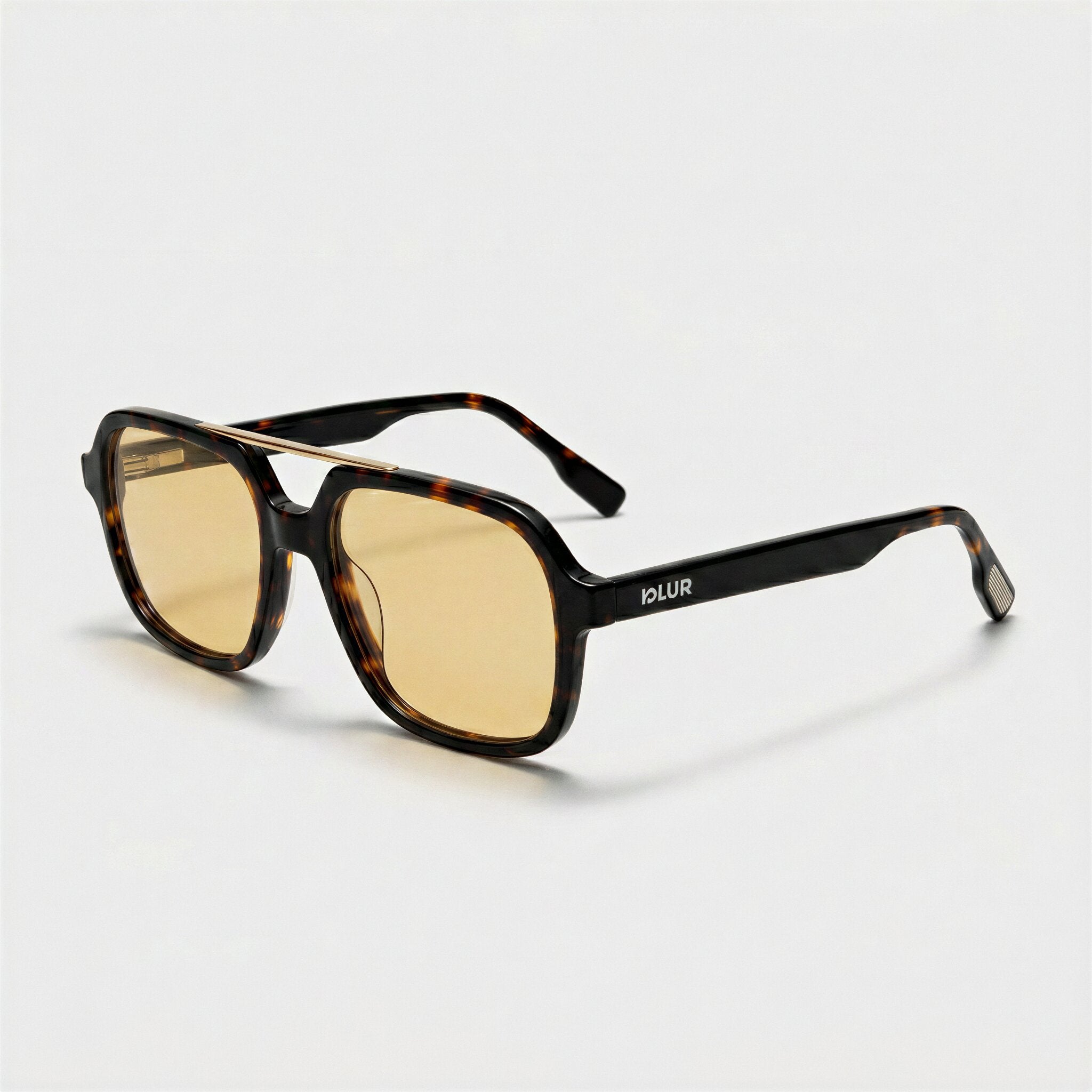 Bora C3 | Amarillo — gafas de sol de pasta, vista tres cuartos | Blur Eyeshop