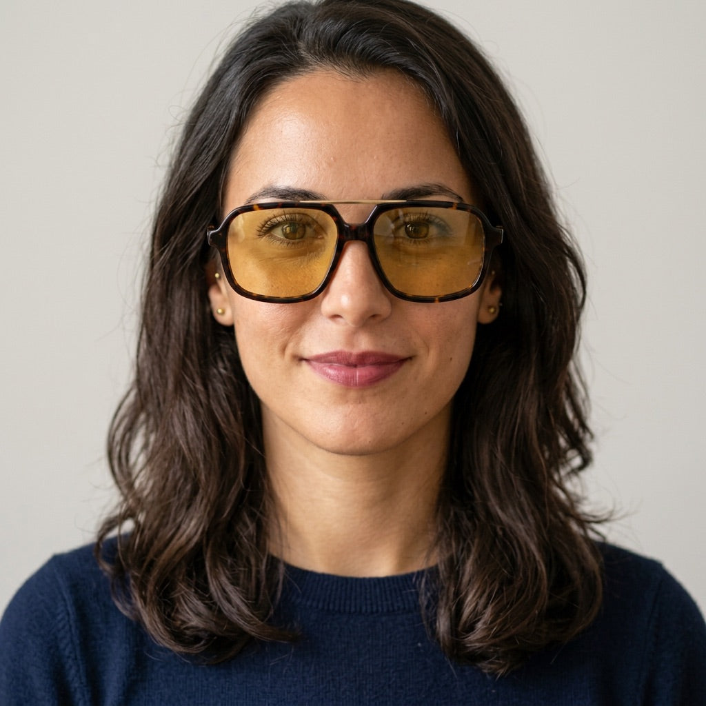 Bora C3 | Amarillo — puestas, gafas de pasta | Blur Eyeshop