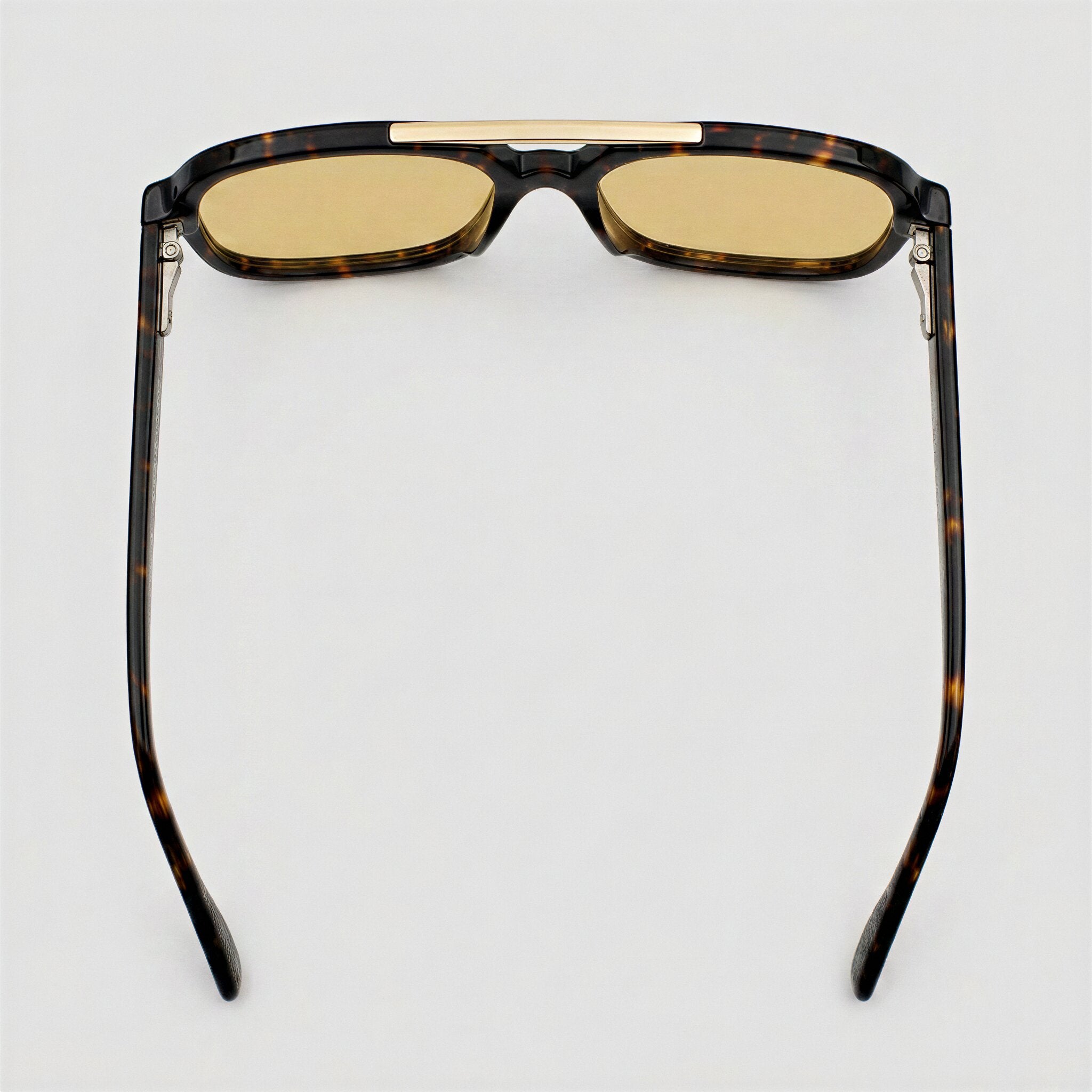 Bora C3 | Amarillo — montura de acetato, vista superior | Blur Eyeshop