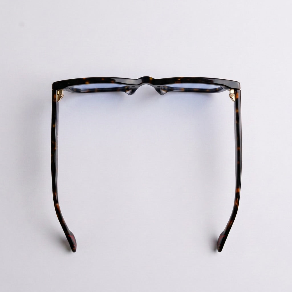 Capri C3 | Azul Cobalto — montura de acetato, vista superior | Blur Eyeshop
