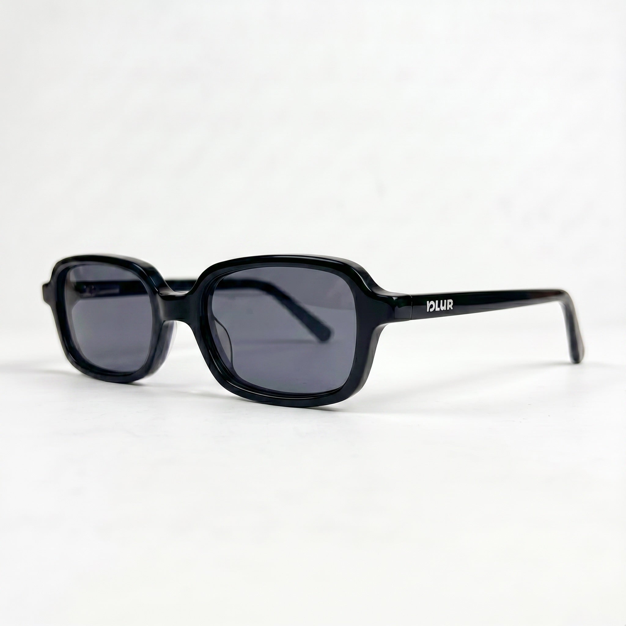 Fiji C2 | Gris — gafas de sol de pasta, vista tres cuartos | Blur Eyeshop