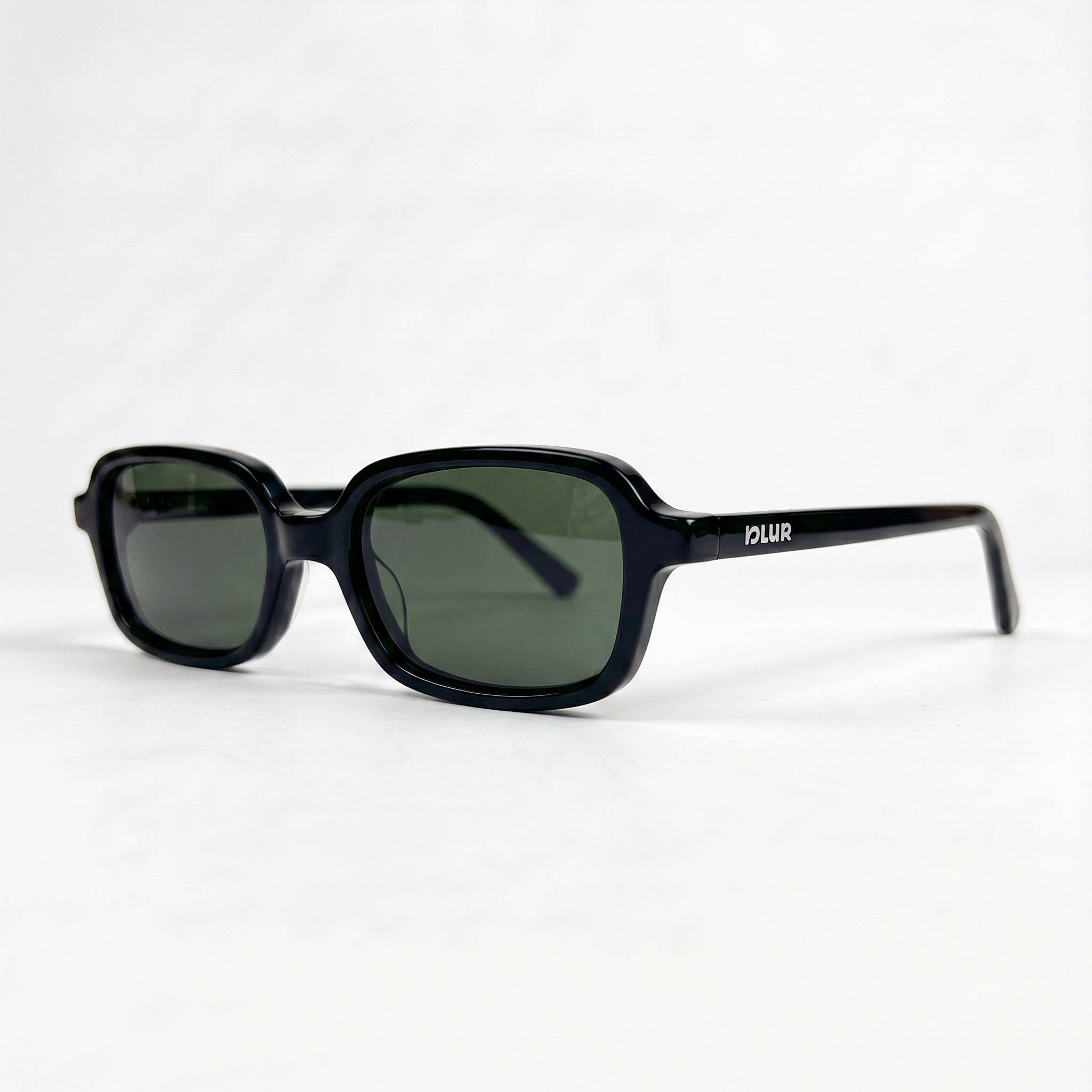 Fiji C3 | Verde — gafas de sol de pasta, vista tres cuartos | Blur Eyeshop