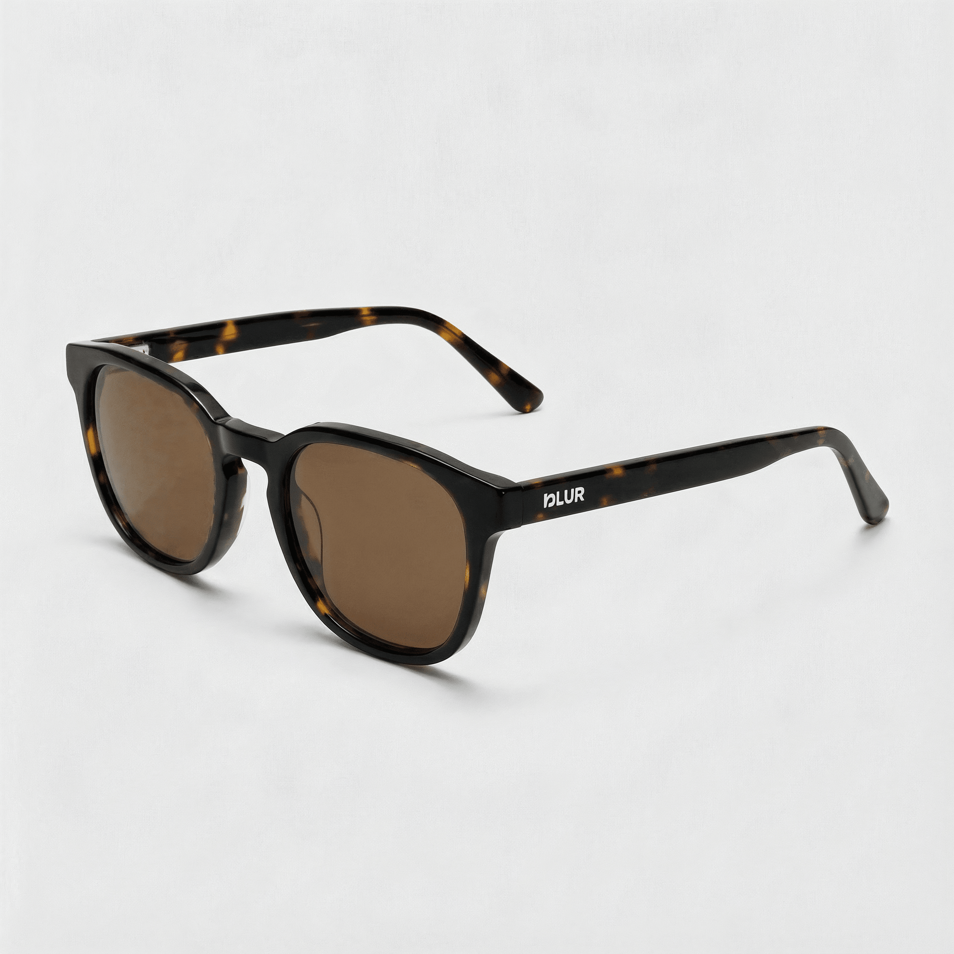 Lazaro C2 | Marrón — montura de acetato hecha a mano, vista lateral | Blur Eyeshop