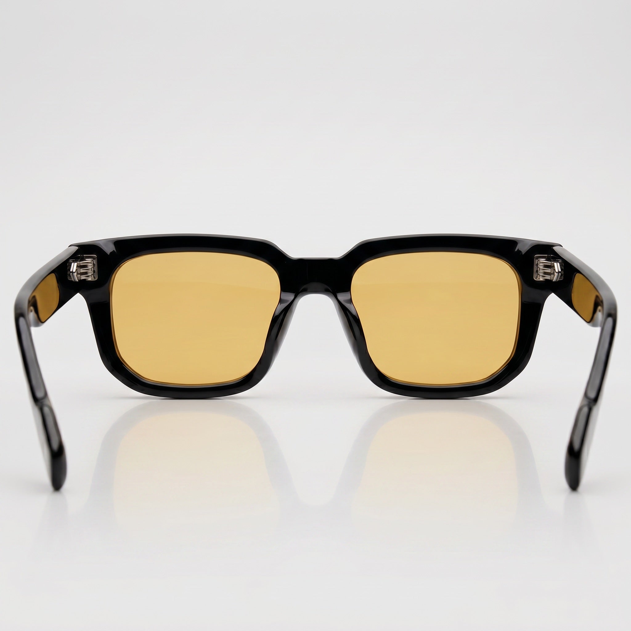 Titan Black C3 | Amarillo — detalle artesanal de la montura, gafas de pasta | Blur Eyeshop