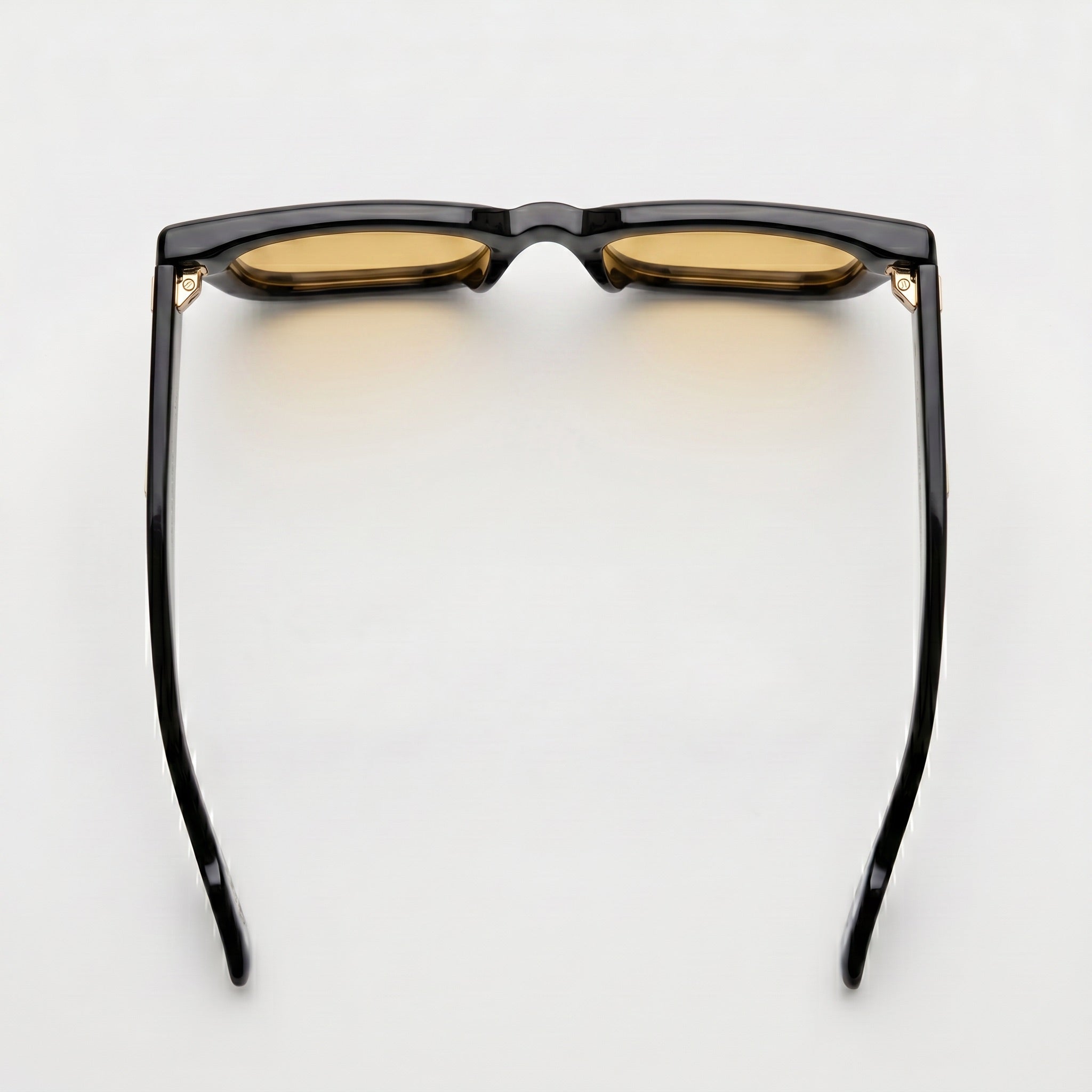 Titan Black C3 | Amarillo — montura de acetato, vista superior | Blur Eyeshop